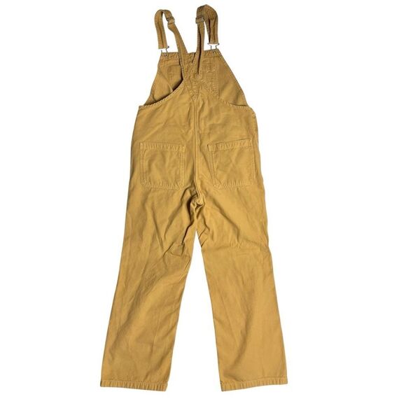 Everlane The Canvas Cotton Overalls Mustard Yellow Women's Size 4 - Picture 8 of 9